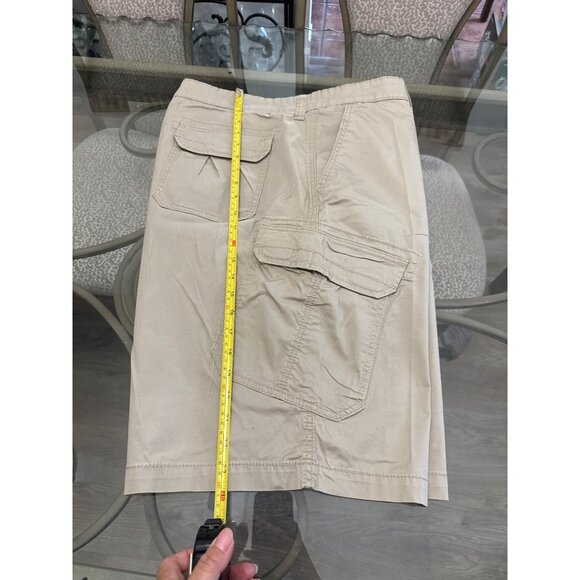 Unionbay Mens Cargo Shorts Size 42 Beige Cotton Blend Relaxed Fit With Pockets - Picture 6 of 7
